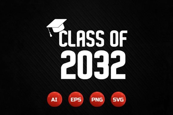 Back to School T-shirt Design 129: Your Class of 2032 Blueprint