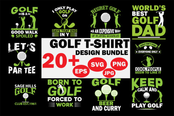 Complete Golf T-Shirt Design Bundle: Your All-in-One Creative Solution