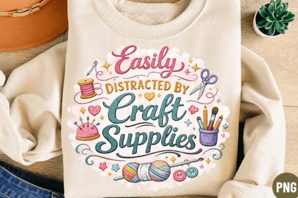 Craft Supplies Addict: A PNG Design for Creative Entrepreneurs