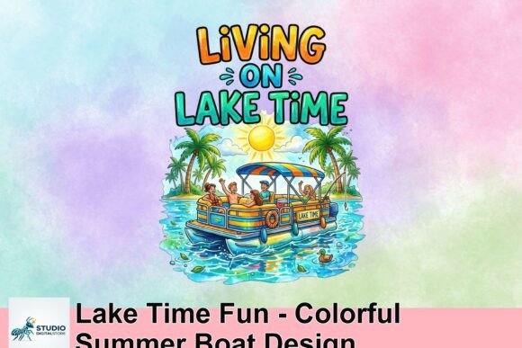 Lake Time Fun: Capture Summer's Vibrant Spirit in Your Designs
