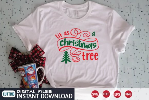 Lit As a Christmas Tree: SVG Design for Festive Creations