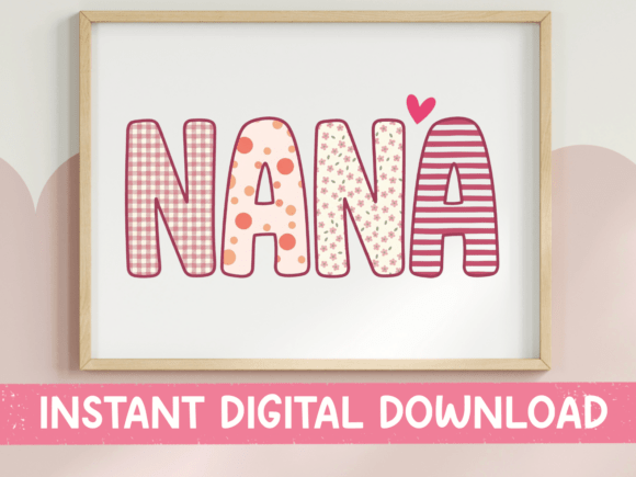 Nana Patchwork Letter Design: Crafting Cozy Brand Memories