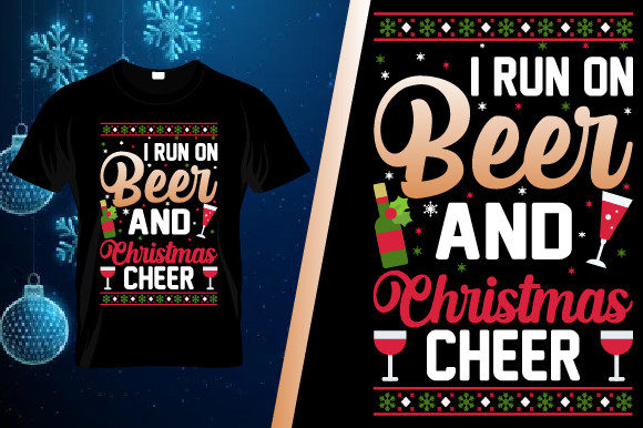 Running on Holiday Spirit: The Perfect Christmas T-Shirt Design