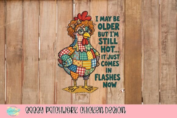 Sassy Patchwork Chicken Design: A Whimsical Touch for Any Project