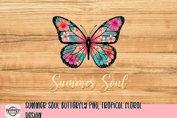 Summer Soul Butterfly PNG: Your Tropical Design Escape