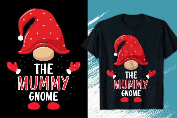 The Mummy Gnome Christmas T-shirt Design: Festive Fun for Your Brand