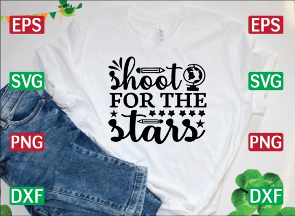 Unlock Creative Potential with the Shoot for the Stars SVG Design